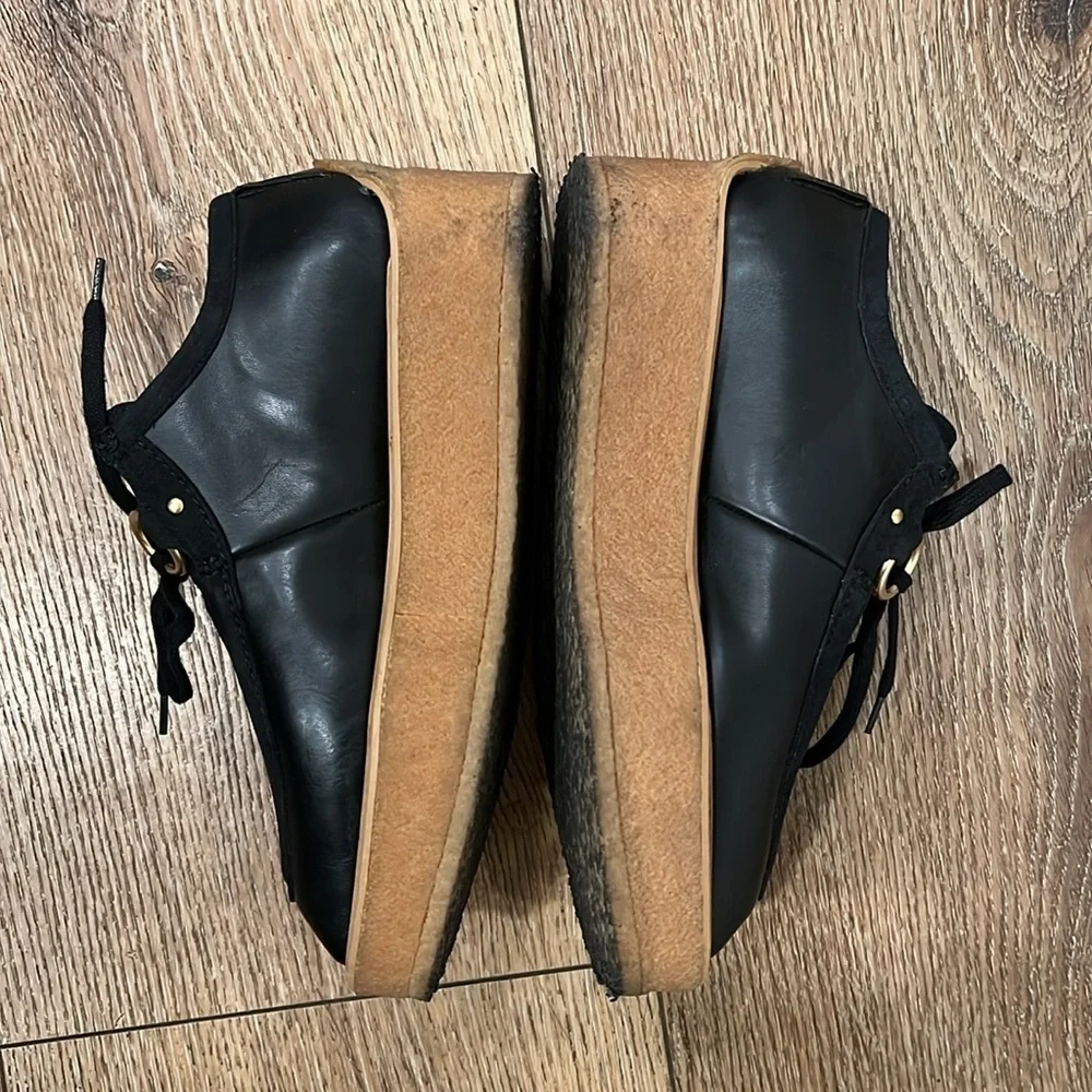 Stella McCartney Brody Black Vegan Leather Creepers Size 35/5